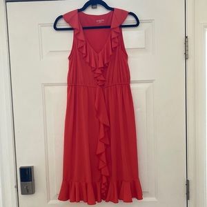 Merona Dress Coral Ruffle Size X Small